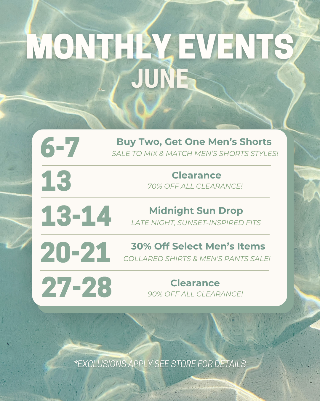 Here's What's Coming Up!